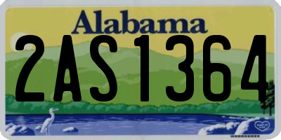 AL license plate 2AS1364