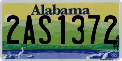 AL license plate 2AS1372