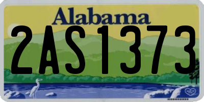 AL license plate 2AS1373