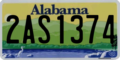 AL license plate 2AS1374
