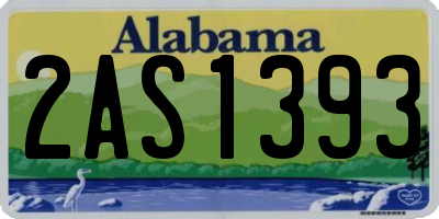 AL license plate 2AS1393