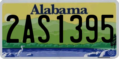 AL license plate 2AS1395