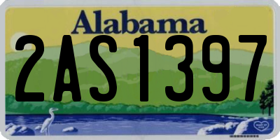 AL license plate 2AS1397