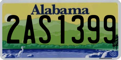 AL license plate 2AS1399