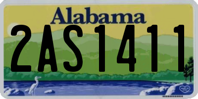 AL license plate 2AS1411