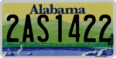 AL license plate 2AS1422