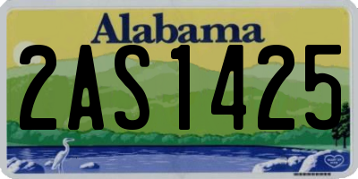 AL license plate 2AS1425
