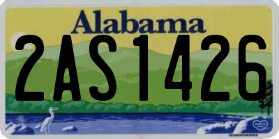 AL license plate 2AS1426