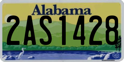 AL license plate 2AS1428