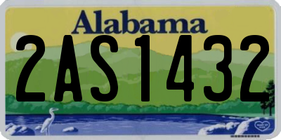 AL license plate 2AS1432
