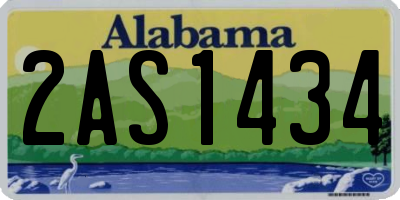 AL license plate 2AS1434
