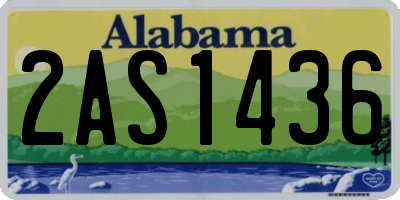 AL license plate 2AS1436