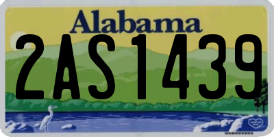 AL license plate 2AS1439
