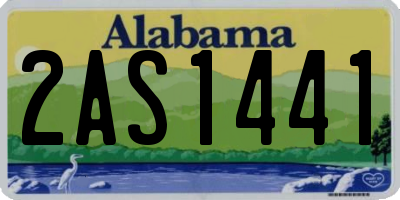 AL license plate 2AS1441