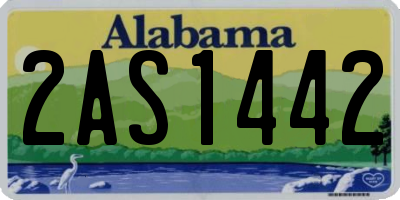 AL license plate 2AS1442