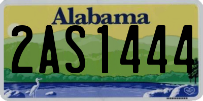 AL license plate 2AS1444
