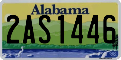 AL license plate 2AS1446