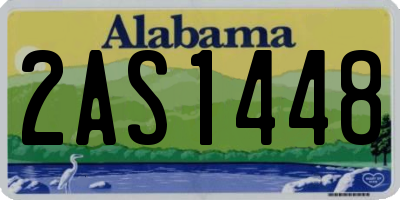 AL license plate 2AS1448