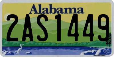AL license plate 2AS1449