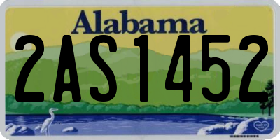 AL license plate 2AS1452