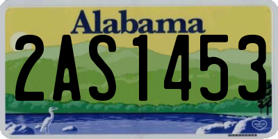 AL license plate 2AS1453