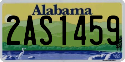 AL license plate 2AS1459