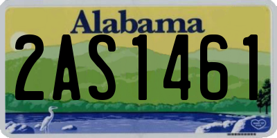 AL license plate 2AS1461