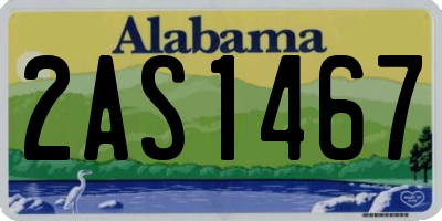 AL license plate 2AS1467