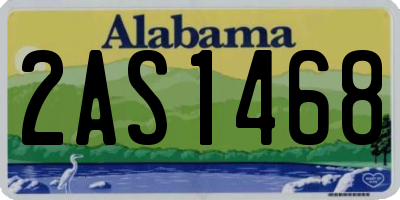 AL license plate 2AS1468