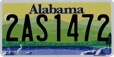 AL license plate 2AS1472