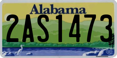 AL license plate 2AS1473