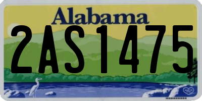 AL license plate 2AS1475