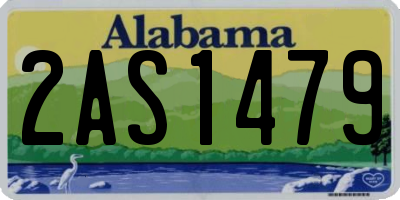 AL license plate 2AS1479