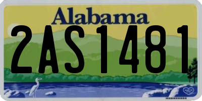 AL license plate 2AS1481