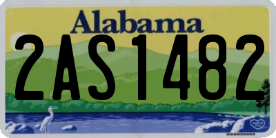 AL license plate 2AS1482