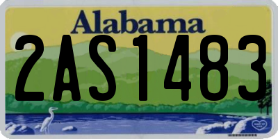 AL license plate 2AS1483