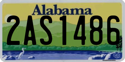 AL license plate 2AS1486