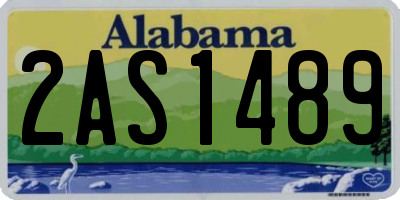 AL license plate 2AS1489