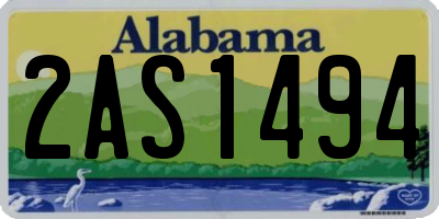 AL license plate 2AS1494