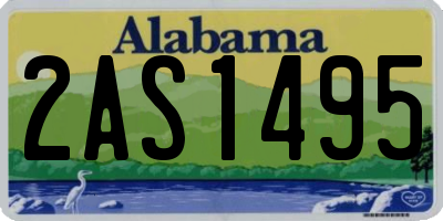 AL license plate 2AS1495