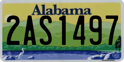 AL license plate 2AS1497