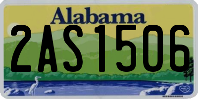 AL license plate 2AS1506