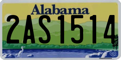 AL license plate 2AS1514