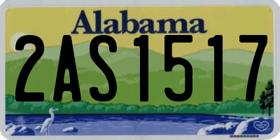 AL license plate 2AS1517