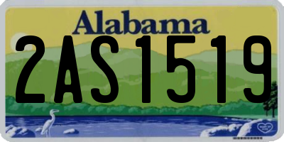 AL license plate 2AS1519