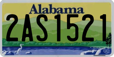 AL license plate 2AS1521