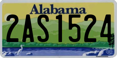 AL license plate 2AS1524