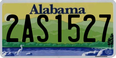 AL license plate 2AS1527