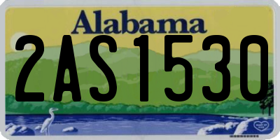 AL license plate 2AS1530