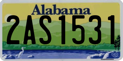 AL license plate 2AS1531